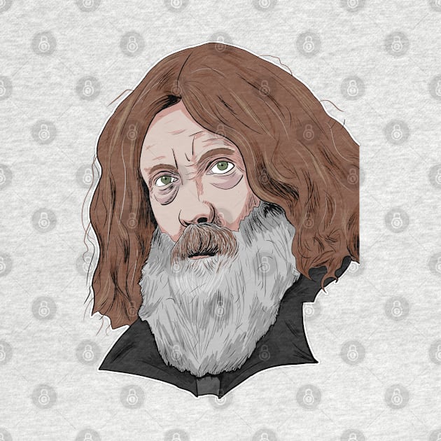 Alan Moore by Black Snow Comics